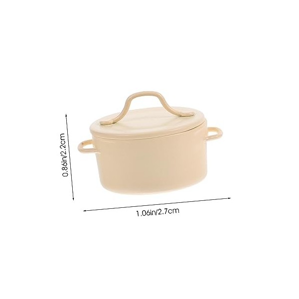 Abaodam Ustensiles De Service Mini Jouets Jouets Miniatures Mini Pot pour Mini Maison Mini Pot De Maison Mini Pot Jouet Pot D