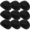 Zerodeko 50 Pcs Mini Chapeau Western en Plastique Chapeau De Cow-Boy Miniature Chapeau De Poupée Chapeau De Fête Jouet Access