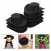 Zerodeko 50 Pcs Mini Chapeau Western en Plastique Chapeau De Cow-Boy Miniature Chapeau De Poupée Chapeau De Fête Jouet Access