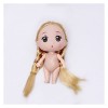 GUISHANLI Mignon Mini 10cm 1/6 poupée Corps Nu 5 articulées Mobile avec des poupées Cheveux 3D Yeux DIY Toys Accessoires Gift