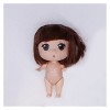 GUISHANLI Mignon Mini 10cm 1/6 poupée Corps Nu 5 articulées Mobile avec des poupées Cheveux 3D Yeux DIY Toys Accessoires Gift