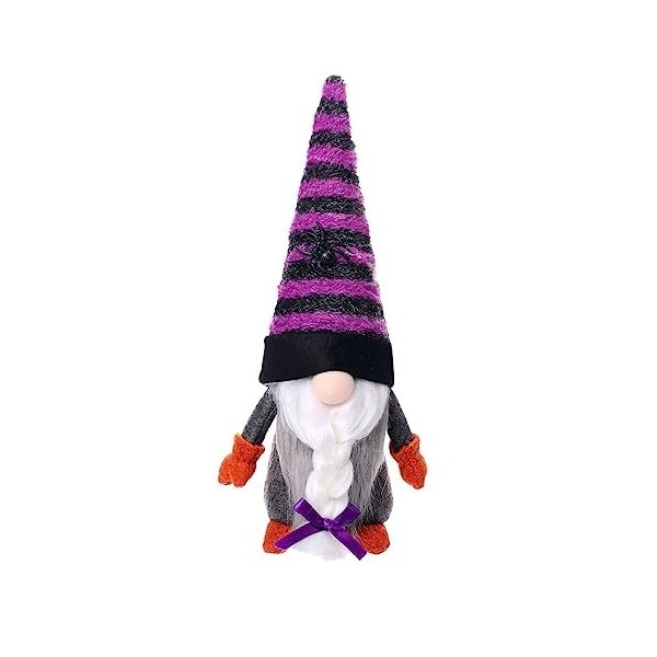 Adorable poupée dHalloween sans visage, cobola nain et cheveux tressés 1 pièce CkF906 B, taille unique 