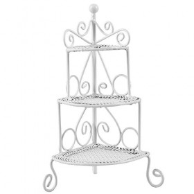 Totority Étagère De Rangement en Fer Forgé Plantes DIntérieur Stand Plante Intérieur Stand Jouet Bébé Poupée Plantes Miniatu