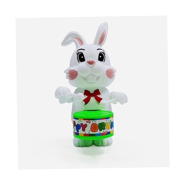 Toyvian 6Pcs Décor De Statue De Lapin De Tambour Décor De Table Paniers De Lapin Jouets DHorlogerie De Lapin Centres De Tabl