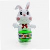 Toyvian 6Pcs Décor De Statue De Lapin De Tambour Décor De Table Paniers De Lapin Jouets DHorlogerie De Lapin Centres De Tabl