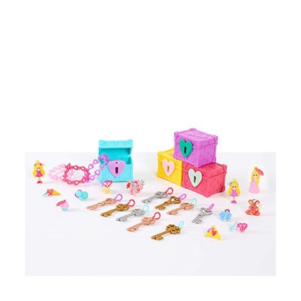 LOVE DIANA, Coffret de 4 coffres Surprises avec Bracelet et Charms. Modèles aléatoires, Jouet pour Enfants dès 3 Ans, LVE03, 