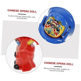 SAFIGLE 3 Pcs Visage Changeant Poupée Jouet Bébé Poupée Chinois Visage Changeant Poupée Opéra Poupée Jouet Chinois Opéra Poup