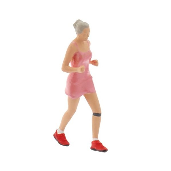 Folpus 1/64 Modèle Figurines Scénario Coureur Figurine Mise en Page Diorama, Bleu Violet, Homme