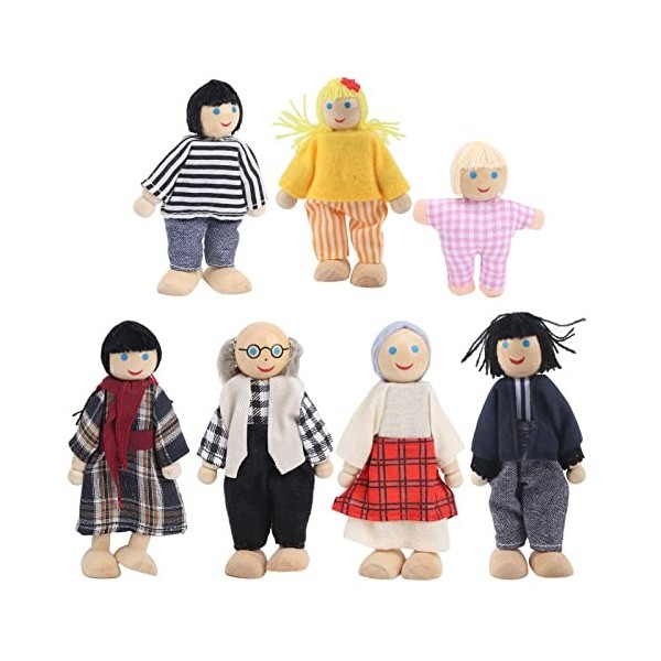 Personnes De Maison De Poupée, Poupées Familiales Petites Figurines Jouets Pour Enfants Filles Enfants Jouets De Simulation, 