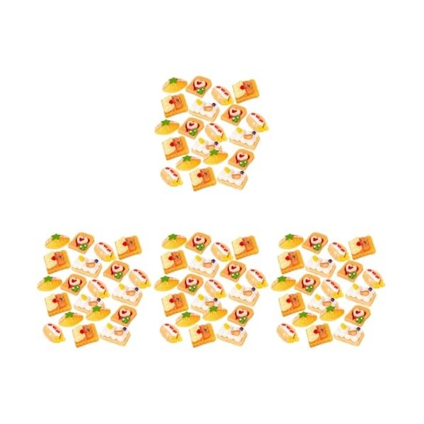 Amosfun 20 Pièces Simulé Manger du Pain Mini Gâteau Téléphone Cas avec Charme Mini Maison De Poupée Bonbons Pendentif Charme 