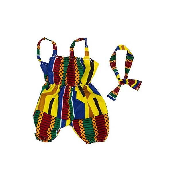 Uteruik Poupée noire de 20,3 cm - Poupée africaine américaine avec bandeau - Cadeau danniversaire de Noël pour enfants garço