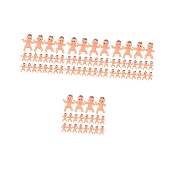 Toyvian 40 Pièces Poupée Ange Poupée Mini Poupées Mini Décor Mini Cadeaux Petits Bébés en Plastique Figurines Minuscules Jeu 