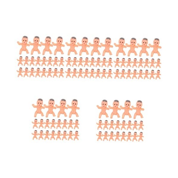Toyvian 40 Pièces Poupée Ange Poupée Mini Poupées Mini Décor Mini Cadeaux Petits Bébés en Plastique Figurines Minuscules Jeu 