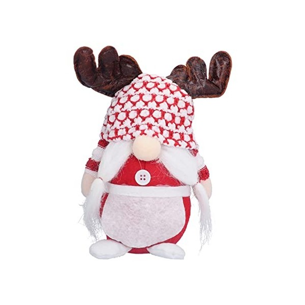 Poupée Rudolph Gnome en Bois de Renne, Ornement de Poupée Naine sans Visage, Cadeaux de Fête de Festival de Thanksgiving de N