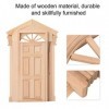 Porte de Maison de Poupée, Mini Porte à Clocher en Bois, Porte Féerique Miniature pour Maison de Poupée 1/12