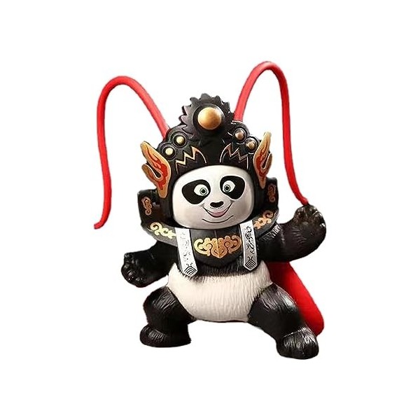MYJIO Poupée Visage Panda,Figurines poupée Panda avec méthodes Changement Visage à 4 Styles | Statues poupées la Culture Péki