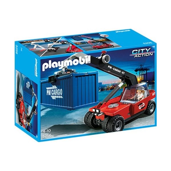 Playmobil - 5256 - Jeu de Construction - Chariot Télescopique avec Conducteur