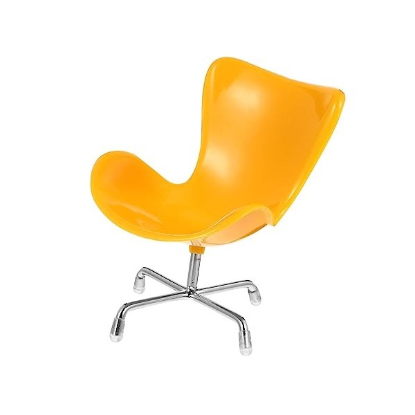 Kisangel Fauteuil Oeuf Meubles De Maison Miniatures Chaise Haute pour Poupée Chaise en Métal De Maison De Poupée Chaises De P