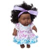 Tumnea Reborn Baby Dolls, 8 Pouces Poupées Noires Africaines Fille Poupées Silicone Bébé Poupée Réaliste Bébé Jouer Poupée po