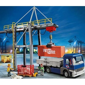 Playmobil 9540 City Action Électrique Verladekran avec Véhicule Utilitaire