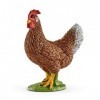 Schleich 13826 Poule, dès 3 ans, Farm World - figurine, 4,2 x 2,5 x 5,5 cm