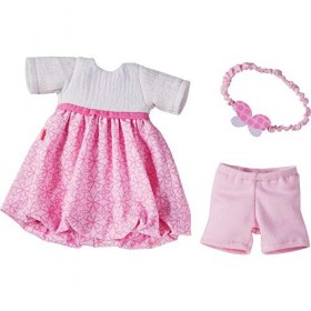 HABA 305555 rêve, Robe, Bandeau et Pantalon pour poupées 32 cm, Jouet à partir de 18 Mois, Rose