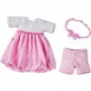 HABA 305555 rêve, Robe, Bandeau et Pantalon pour poupées 32 cm, Jouet à partir de 18 Mois, Rose