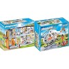 Playmobil - Hélicoptère de Secours - 70048 + Hôpital Aménagé - 70190