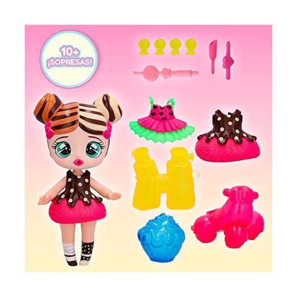 IMC Toys BUBIGIRLS Effy Poupée Surprise à Collectionner pour se déguiser avec 12 Accessoires – Jouet Cadeau pour Enfants + 5 