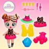 IMC Toys BUBIGIRLS Effy Poupée Surprise à Collectionner pour se déguiser avec 12 Accessoires – Jouet Cadeau pour Enfants + 5 