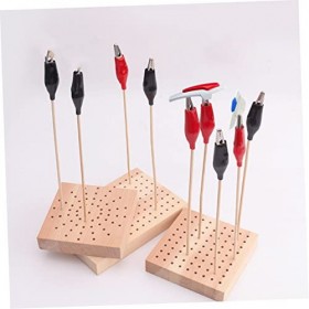 Toyvian 2 Pièces Base De Figure Support en Bois Accessoires De Table Présentoirs en Plastique Support De Figurine en Argile S