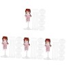Toyvian Support De 20 Pièces Présentoir Transparent Mini Poupées Support Transparent Organisateurs De Porte-Poupée Supports D