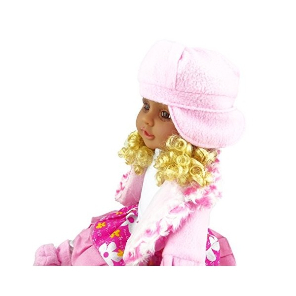 Shannon Collection Poupée élégante à la Mode pour Enfants Jupe Fleur/Tenue en juteau Rose D 