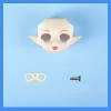XiDonDon Visage de Remplacement pour GSC, YMY, P9, Ob11 Corps de poupée Poupées Visage Jouets 1/12 BJD Accessoires dextensio