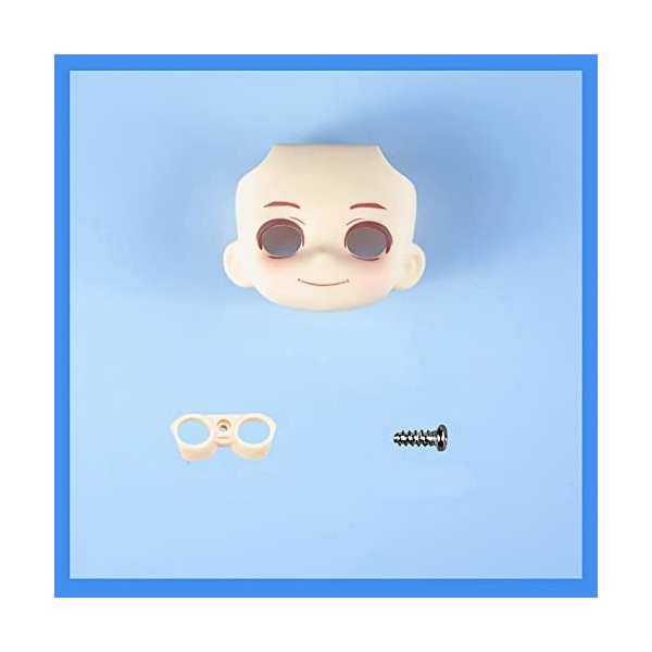 XiDonDon Visage de Remplacement pour GSC, YMY, P9, Ob11 Corps de poupée Poupées Visage Jouets 1/12 BJD Accessoires dextensio