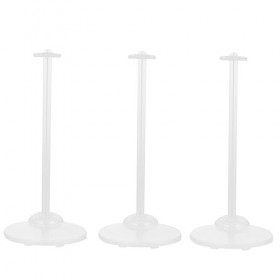 ibasenice 3 Pièces Poupée Cintre Blanc Vêtements Rack Clair Stand Paré Accessoires Poupée Support DAffichage Poupée Robe Tit