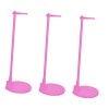 ibasenice 3 Pièces Poupée Cintre Blanc Vêtements Rack Clair Stand Paré Accessoires Poupée Support DAffichage Poupée Robe Tit