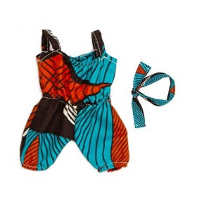 Uteruik Poupée noire de 20,3 cm - Poupée africaine américaine avec bandeau - Cadeau danniversaire de Noël pour enfants garço