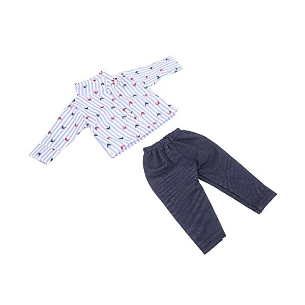 Vakitar Hauts et Pantalons de poupée Accessoires de Tenue de Chemise à la Mode, pour la Maison, Cadeau danniversaire pour En