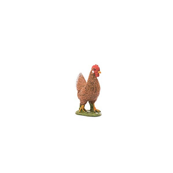 Schleich 13826 Poule, dès 3 ans, Farm World - figurine, 4,2 x 2,5 x 5,5 cm