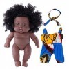 BHKC Poupées bébés de la Vraie Vie, Poupée Souple réaliste, Réaliste Fille Noire poupée Afro-américaine réaliste poupée Nouve