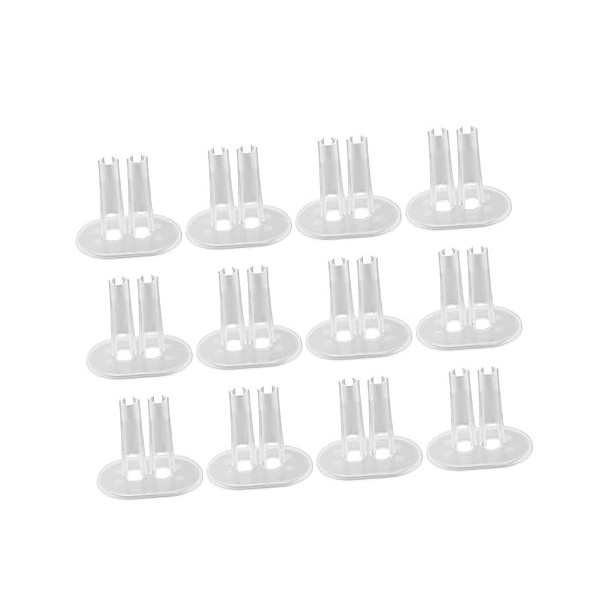 SEWACC 2 Ensembles 12 Pièces Poupées Miniatures Jouets De Poupée en Plastique pour Enfants Support DAffichage De Poupée Supp