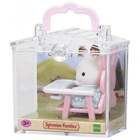 Sylvanian Families - 5197 - Valisette bébé lapin et chaise bébé