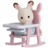 Sylvanian Families - 5197 - Valisette bébé lapin et chaise bébé