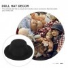 POPETPOP Mini Haut-De-Forme - 6 Pièces Bricolage Bonhomme De Neige Poupée Chapeaux Petit Chapeau Accessoires pour Animaux De 