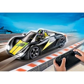 Playmobil 9089 Voiture de Course Noire radiocommandée, Noir