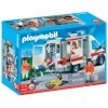 Playmobil - 4221 - Jeu de construction - Ambulanciers / blessé / véhicule