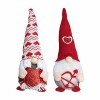 Décoration de Saint-Valentin - Poupée sans visage - Cadeau nain - Décoration en peluche - Cadeau de Saint-Valentin - Poupée s