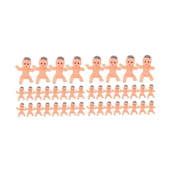 ABOOFAN 40 Pièces Poupée Ange Poupée Petit Modèle De Bébé Bébés Miniatures Jouets De Jeu De Rôle pour Enfants Maison De Poupé