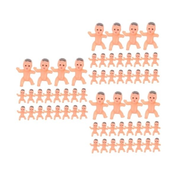 ABOOFAN 40 Pièces Poupée Ange Poupée Petit Modèle De Bébé Bébés Miniatures Jouets De Jeu De Rôle pour Enfants Maison De Poupé